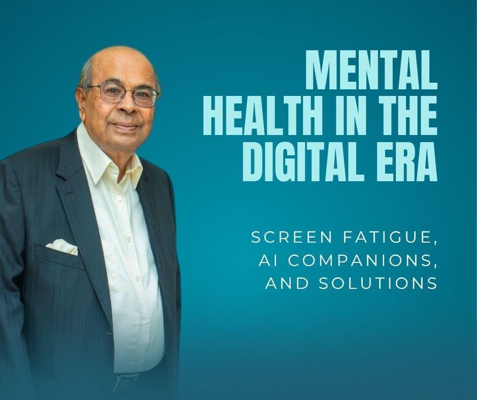 Why is Indian billionaire Prakash Hinduja concerned about mental health in the digital era?